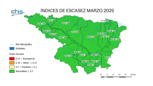 Informe índices de sequía a 31 de marzo de 2025